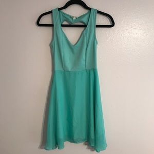 Mint green dress